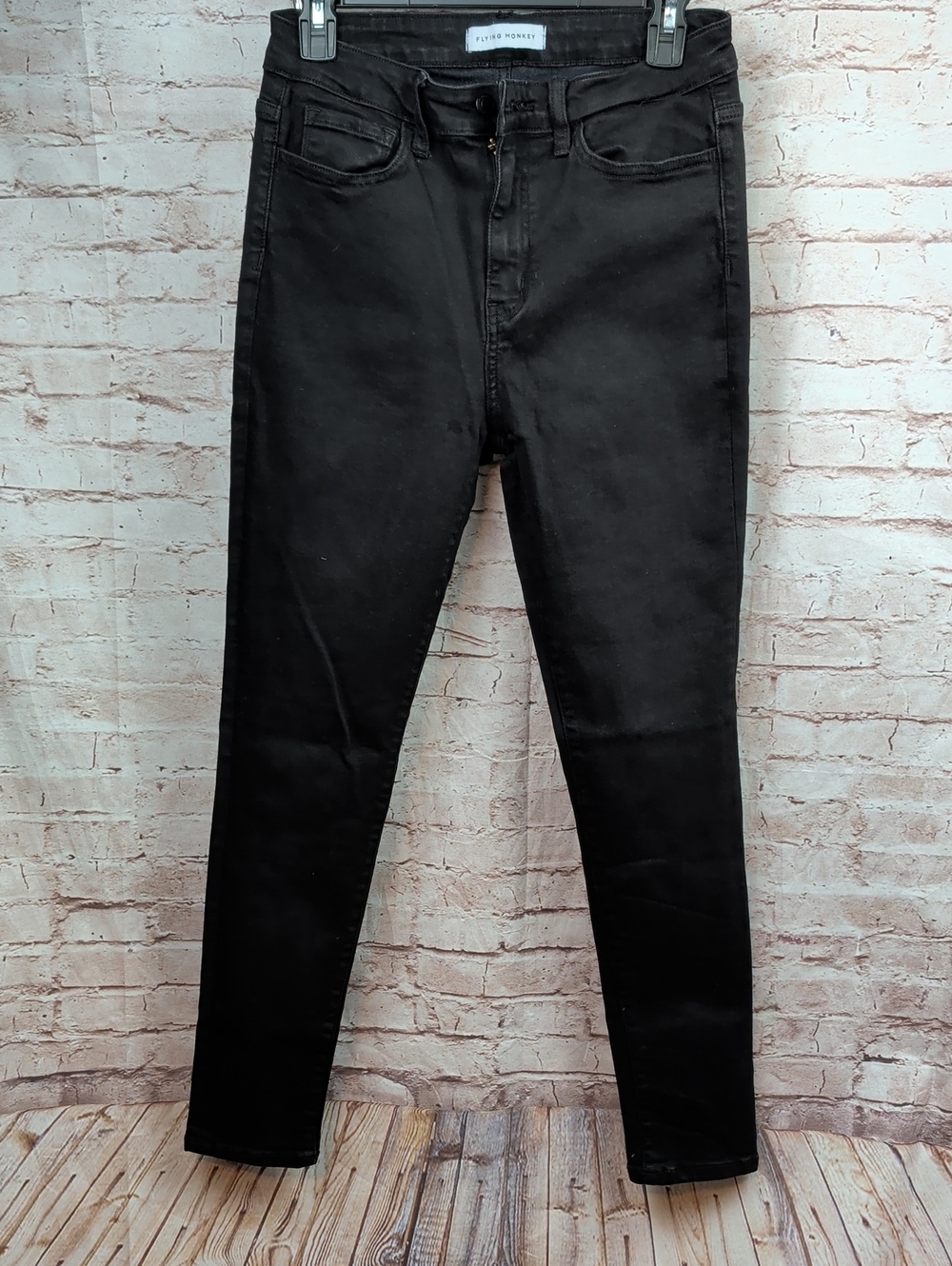 Flying Monkey Black High-Rise Skinny Jeans Size 28